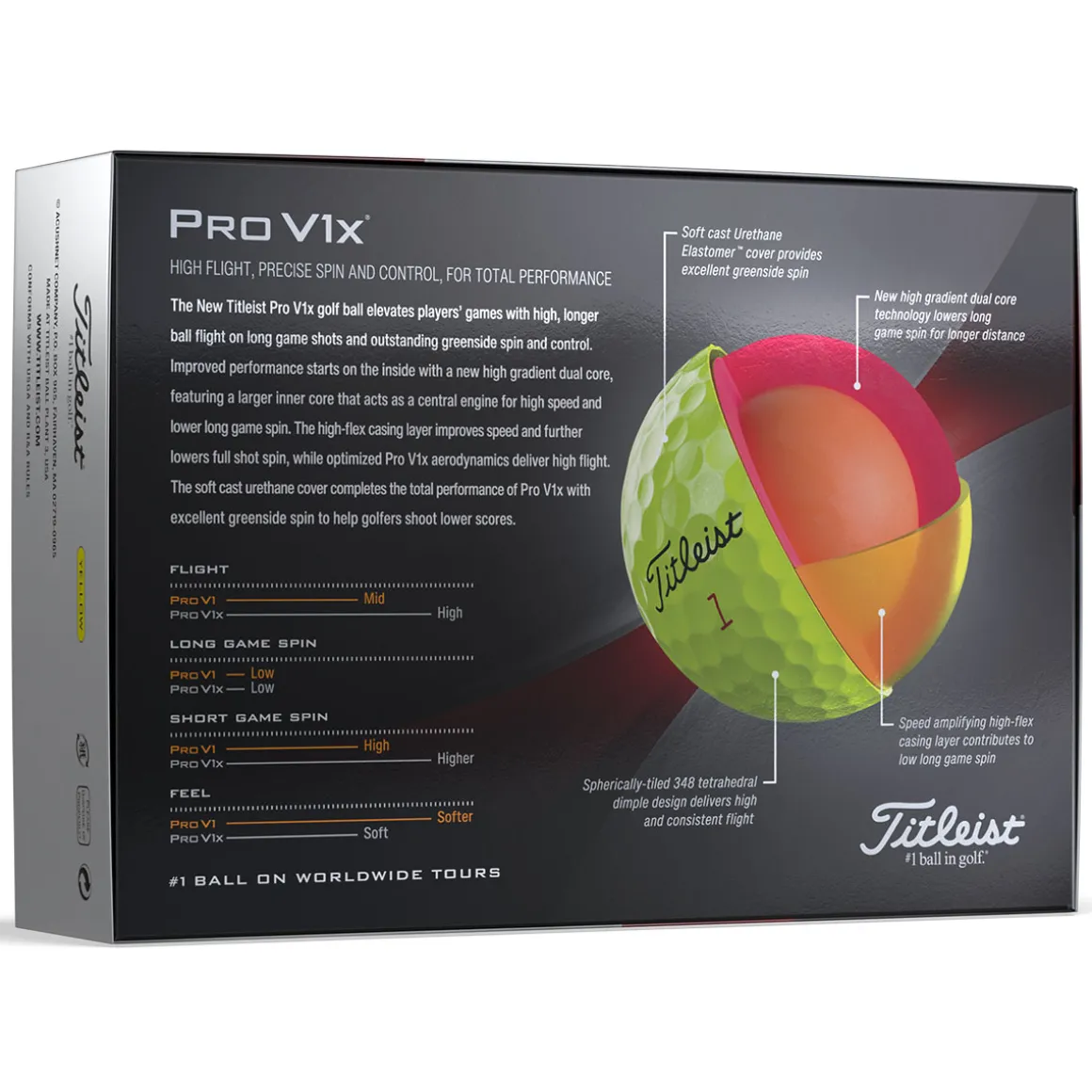 titleist_pro_vx__golf_bal_7-1.webp Titleist Pro V1x 12 Golf Ball Pack