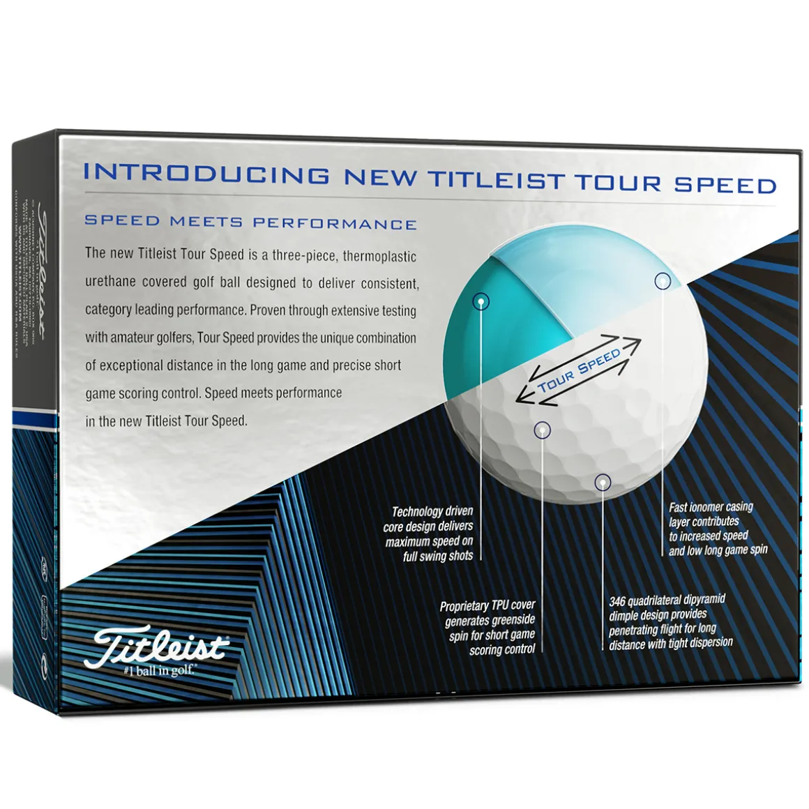 Titleist Tour Speed 12 Golf Ball Pack