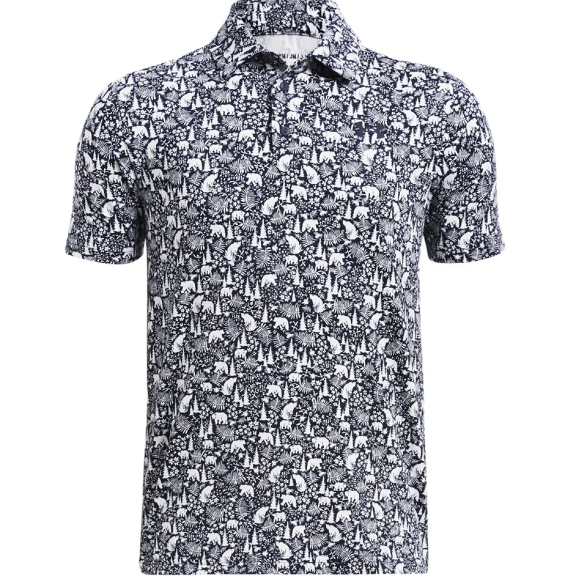 Under Armour Junior Playoff 3.0 Bear Botanic Printed Golf Polo Shirt