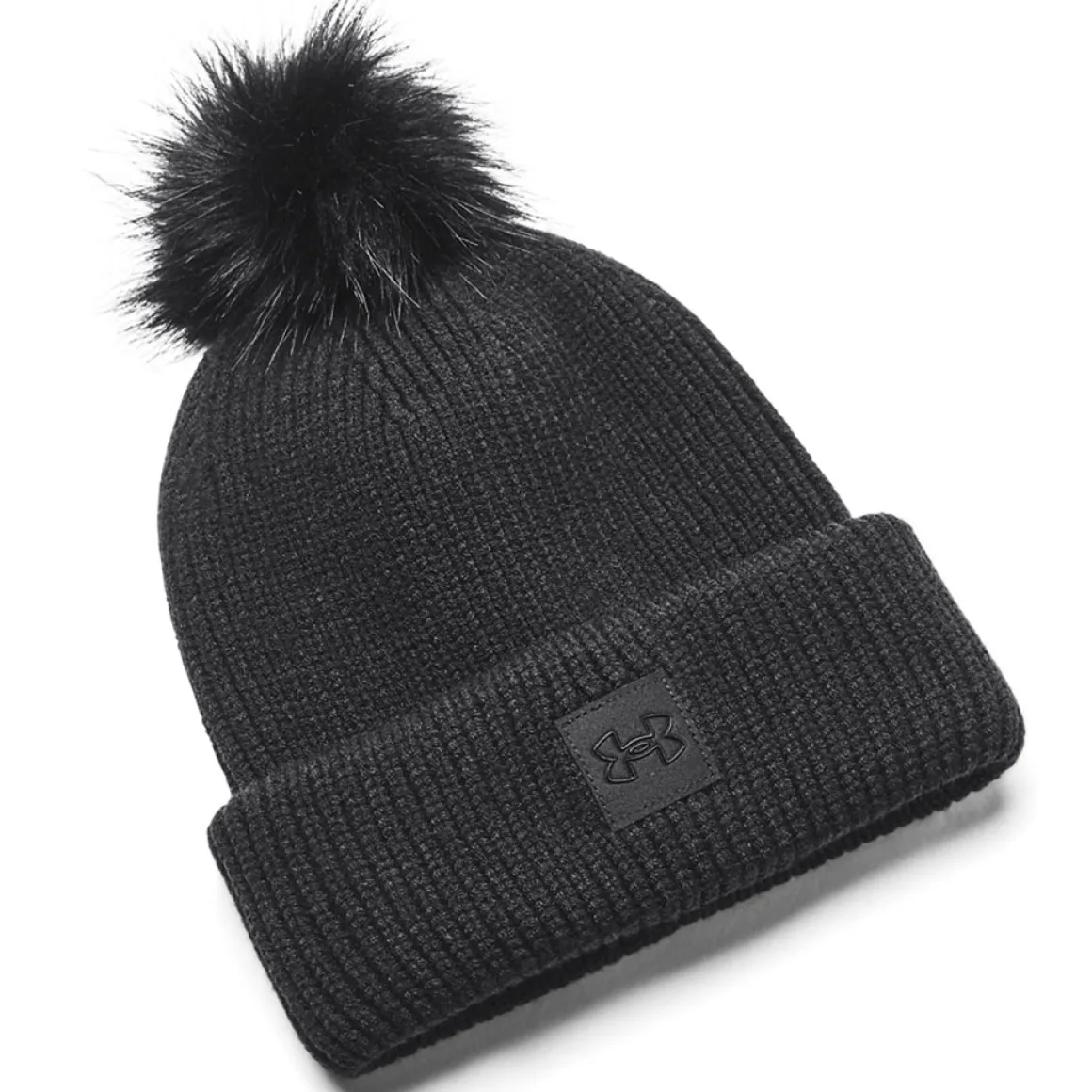 Under Armour Ladies ColdGear Infrared Halftime Ribbed Pom Golf Beanie