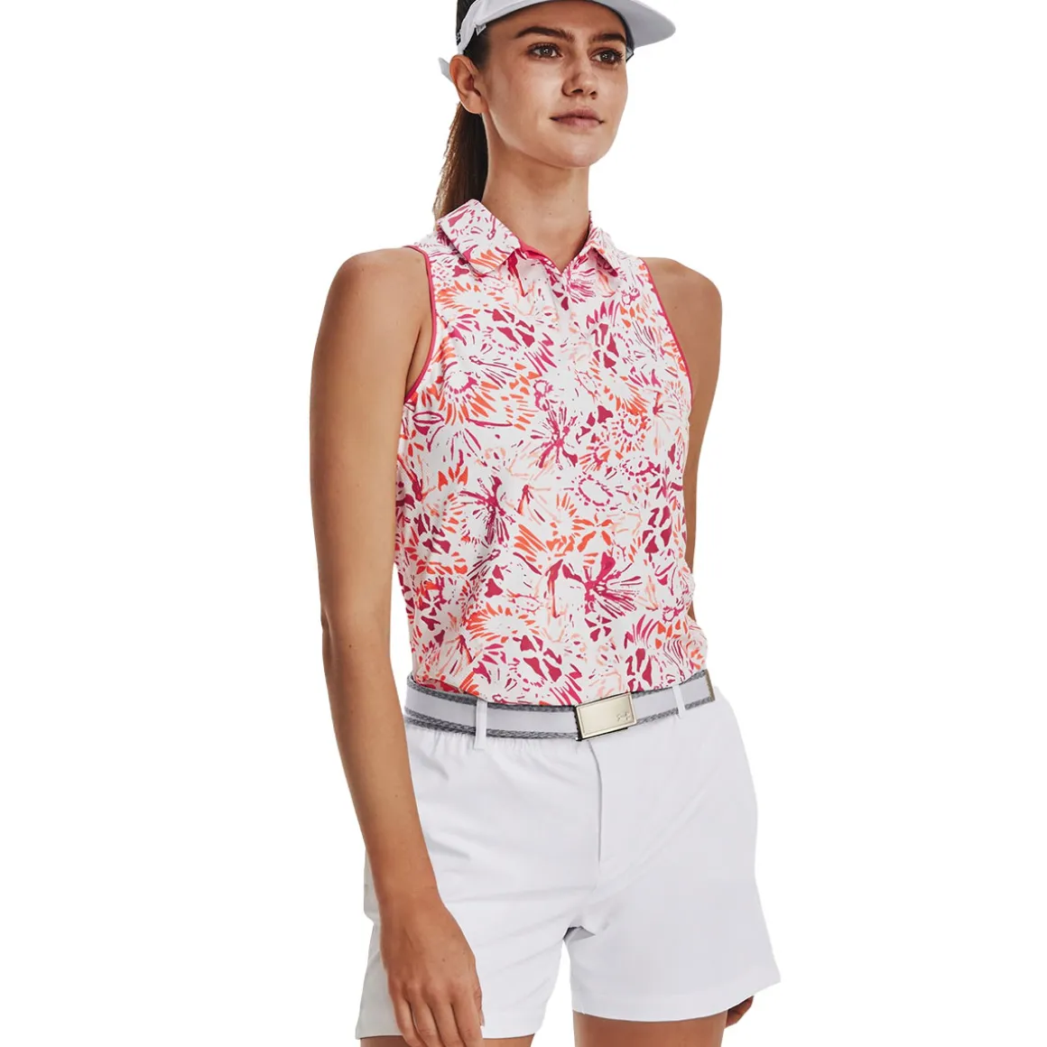 Under Armour Ladies Iso-Chill Sleeveless Golf Polo Shirt