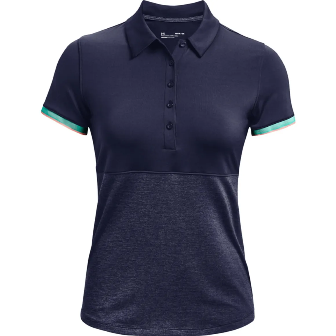 Under Armour Ladies Zinger Point Short Sleeve Stretch Golf Polo Shirt