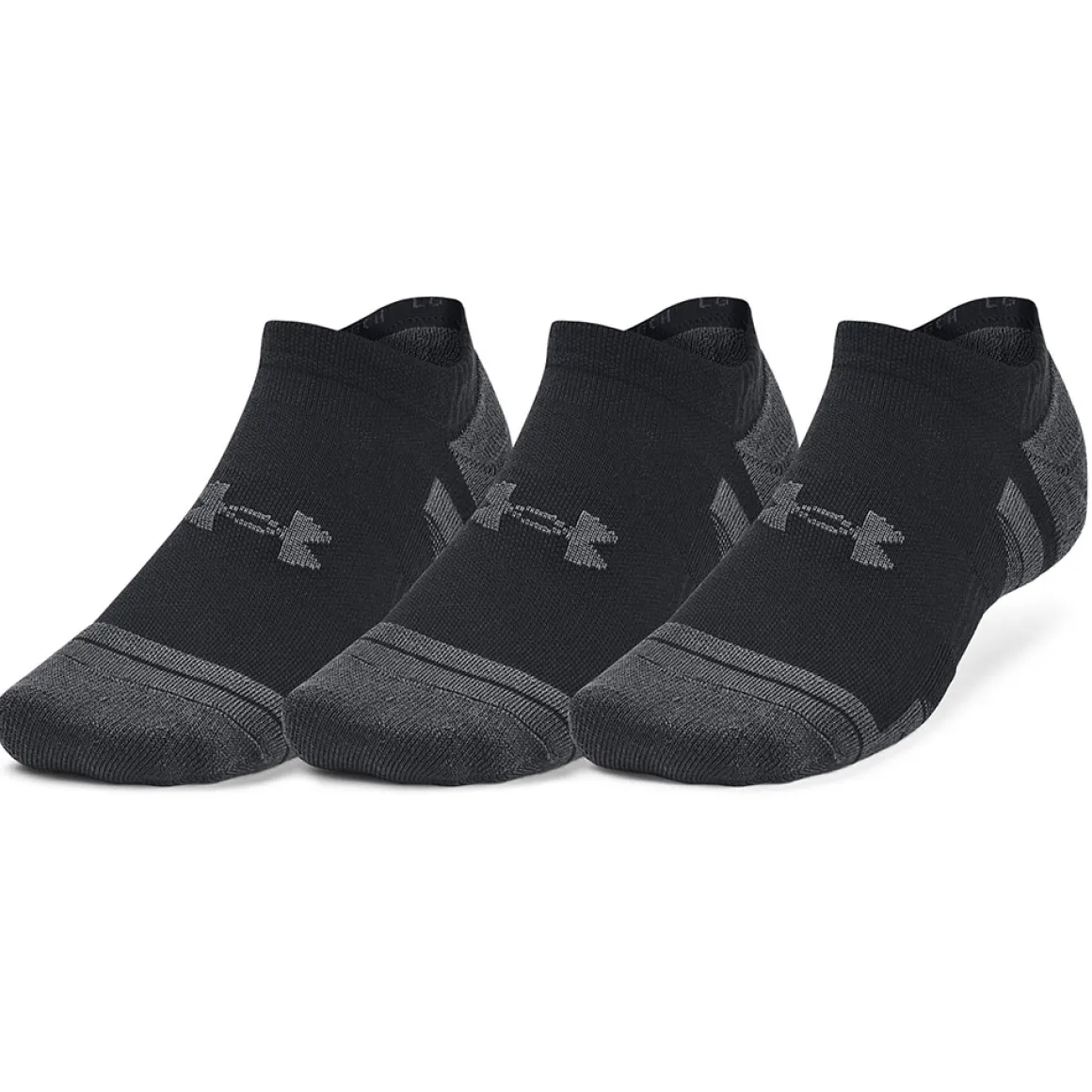 Under Armour Men's Performance Tech No Show 3 Pair Pack Golf Socks