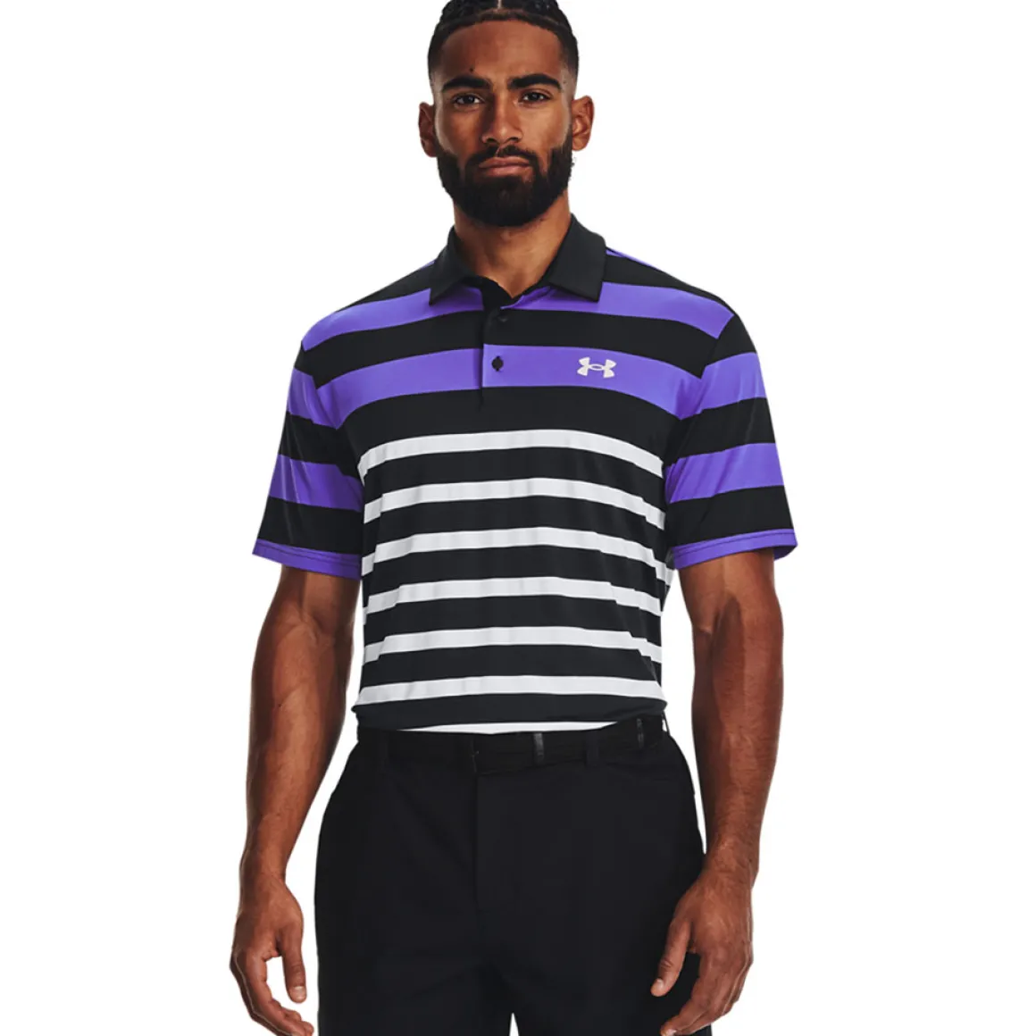 Under Armour Men's Playoff 3.0 Stripe Golf Polo Shirt