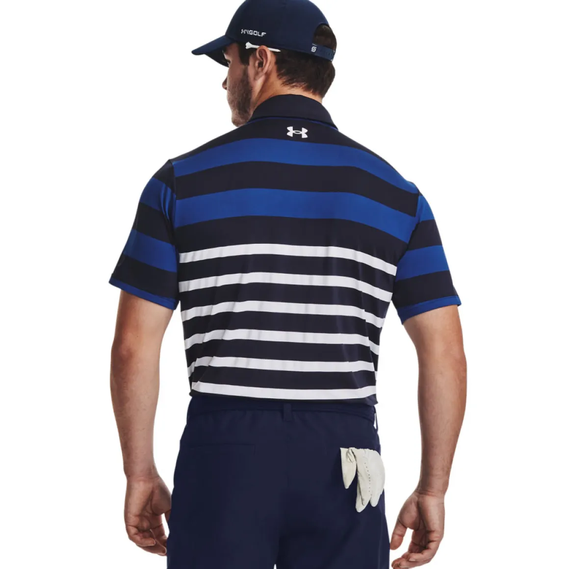 Under Armour Men's Playoff 3.0 Rugby YD Stripe Golf Polo Shirt