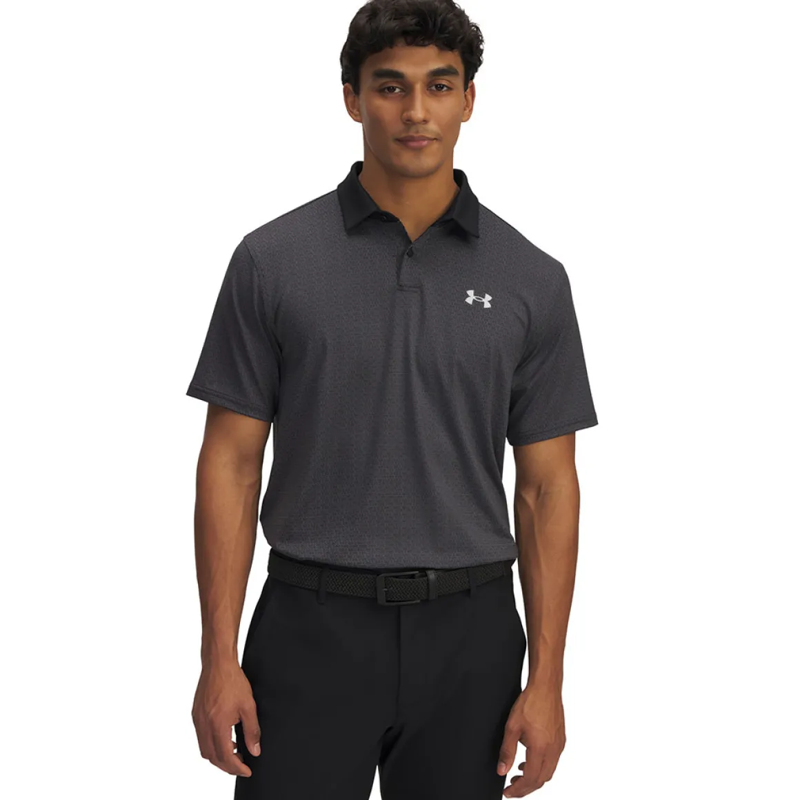 Under Armour Men's T2G Printed Plain Golf Polo Shirt