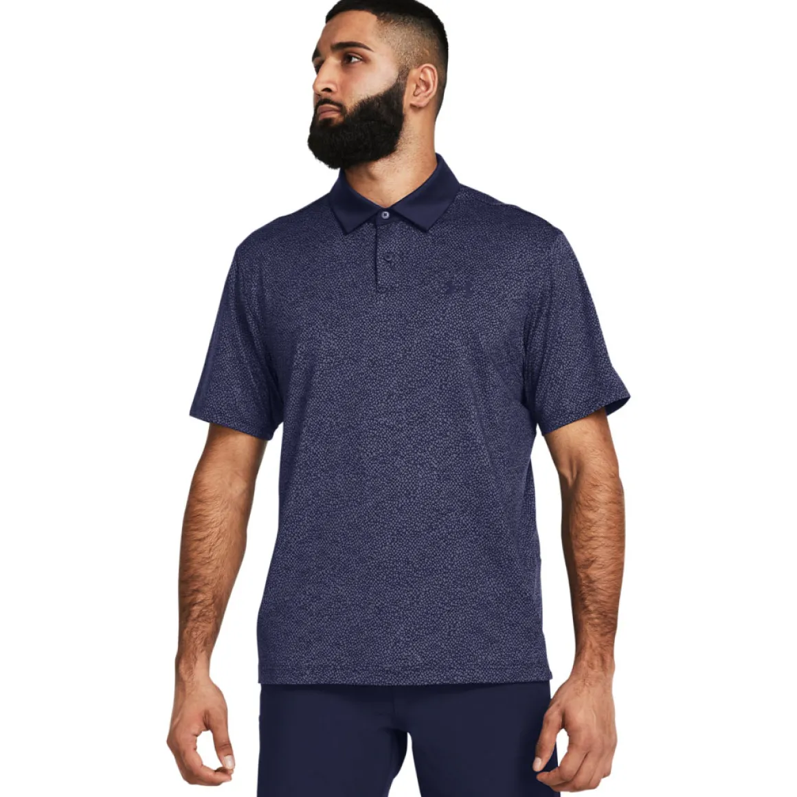 Under Armour Men's T2G Printed Plain Golf Polo Shirt