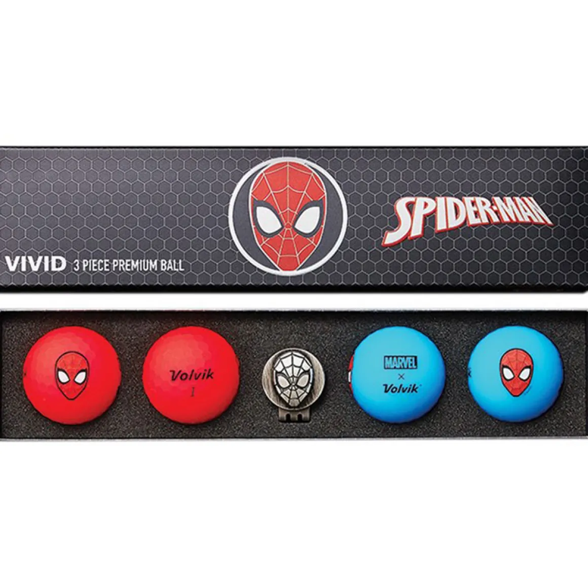 Volvik Marvel 4 Golf Ball Pack with Marker