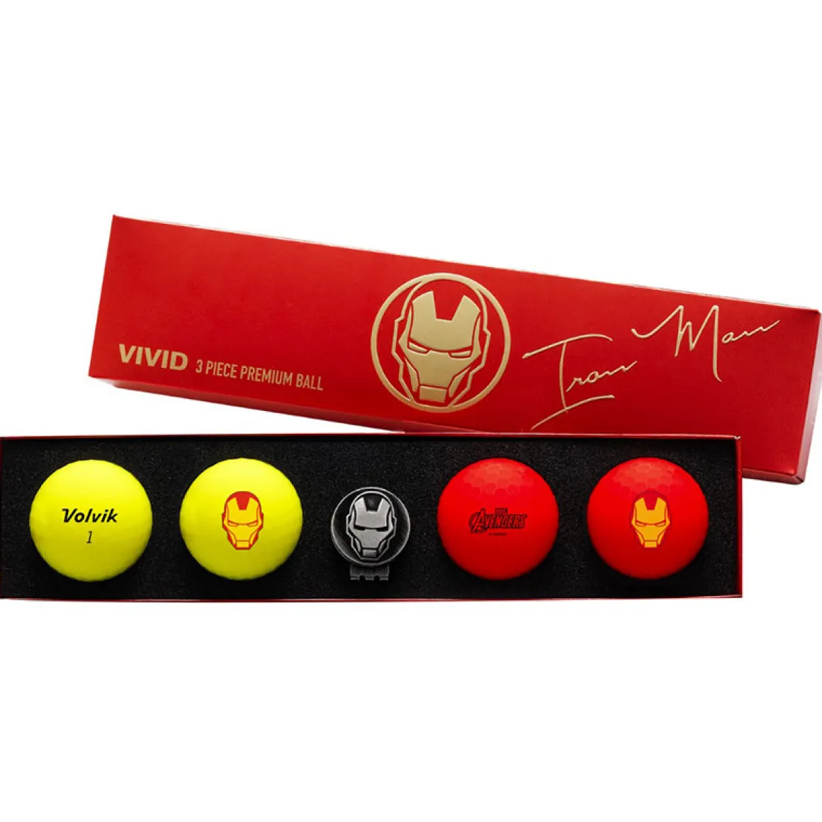 Volvik Marvel 4 Golf Ball Pack with Marker