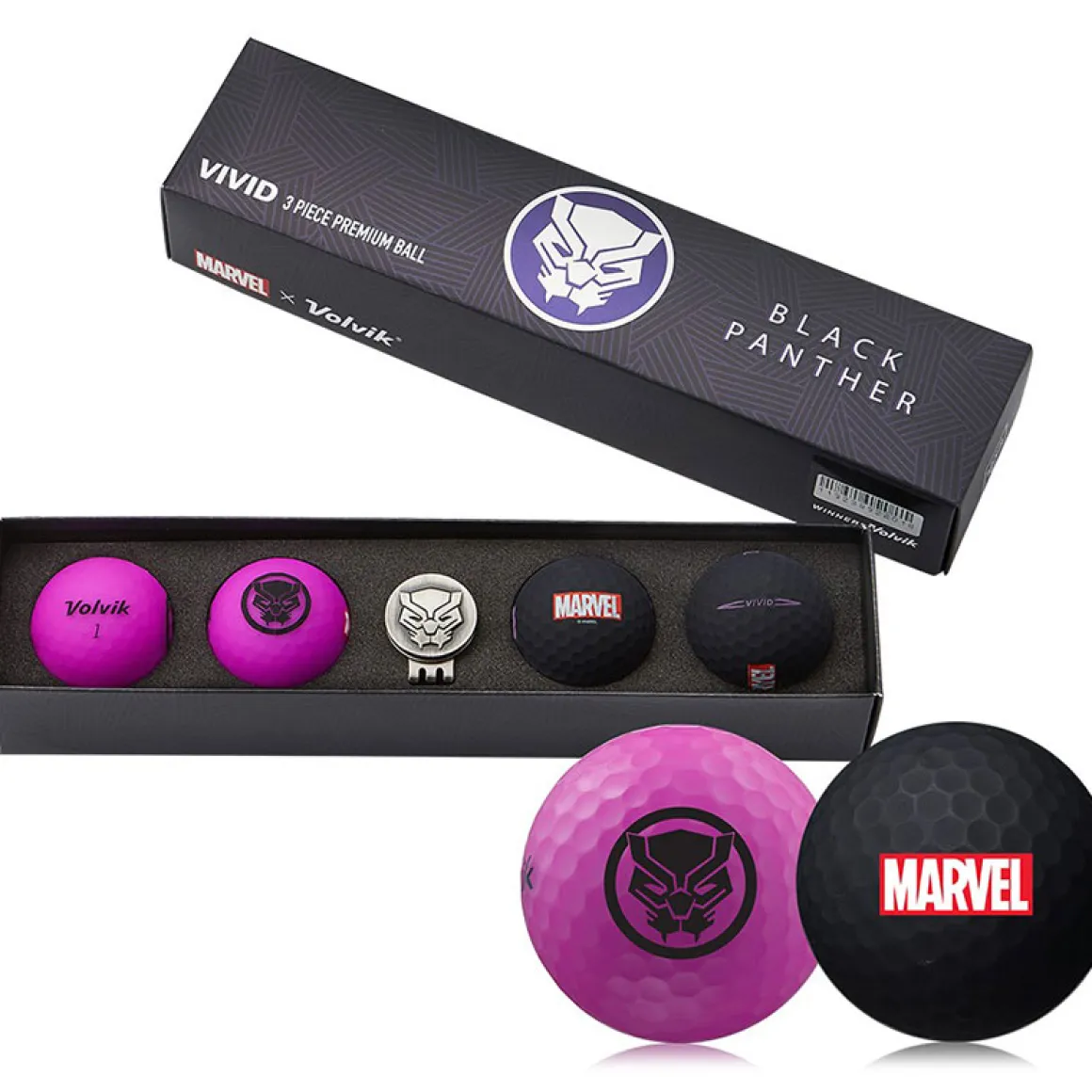 volvik_marvel__golf_ball__2-8.webp Volvik Marvel 4 Golf Ball Pack with Marker