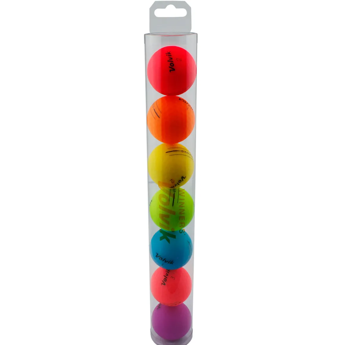 Volvik Rainbow Gift Tube 7 Golf Ball Pack