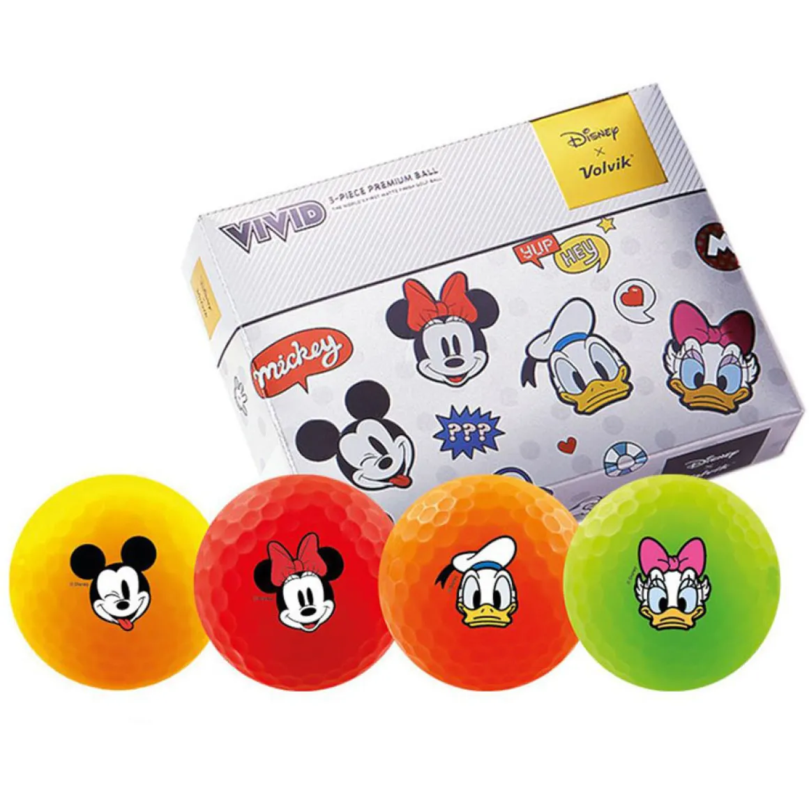 Volvik Vivid Disney 12 Golf Ball Pack