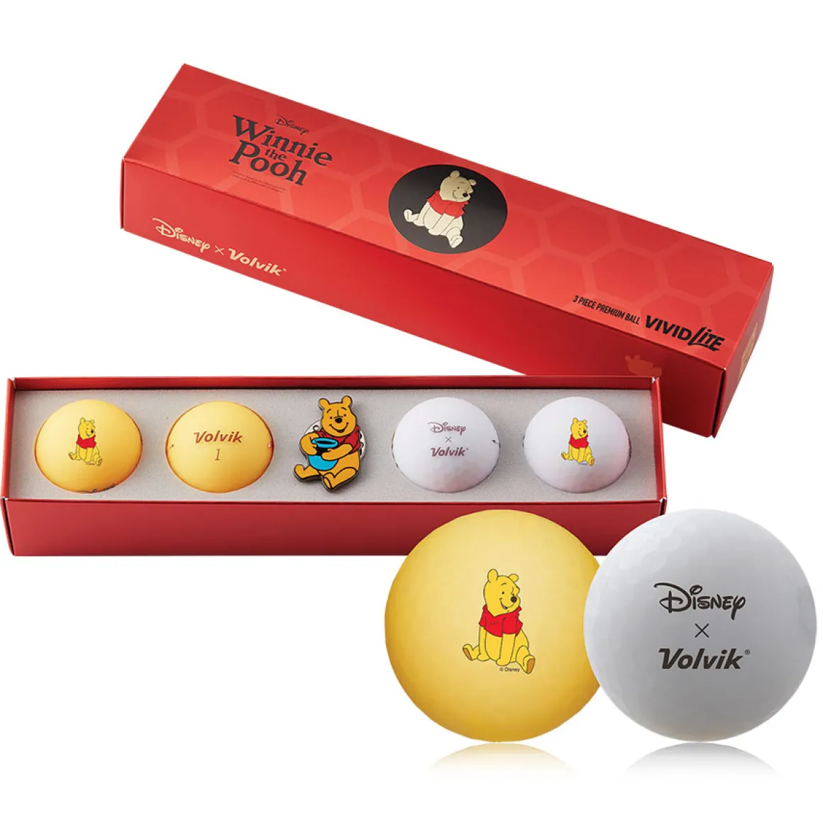 Volvik Vivid Lite Disney 4 Golf Ball Pack